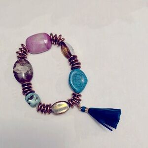 Colorful stretch bracelet.
